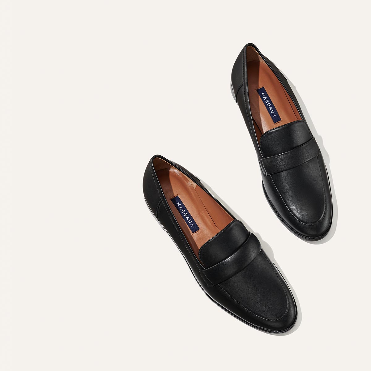 The Andie Loafer - Black Nappa