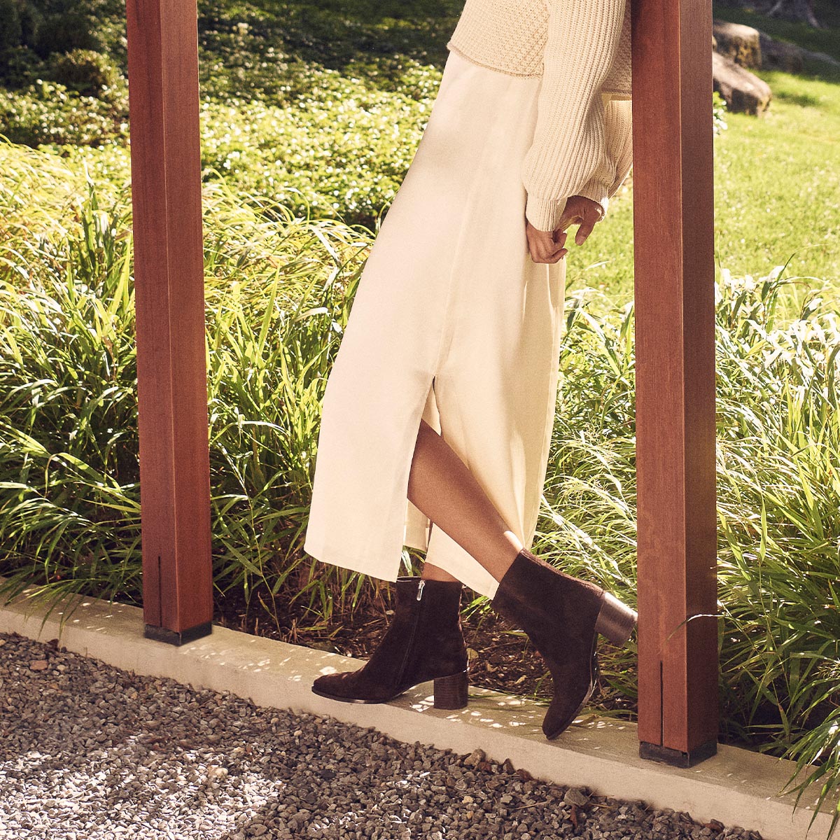 The Downtown Boot - Chocolate Suede