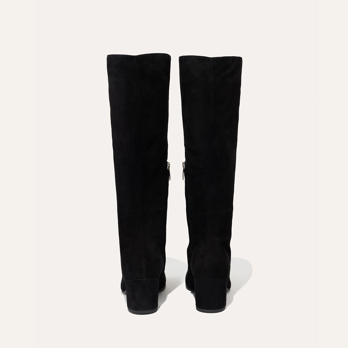 The Edie Boot - Black Suede