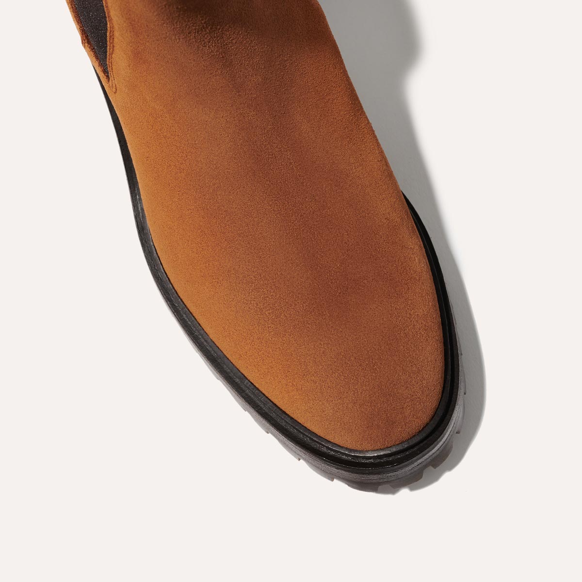 The Platform Chelsea Boot - Maple Suede