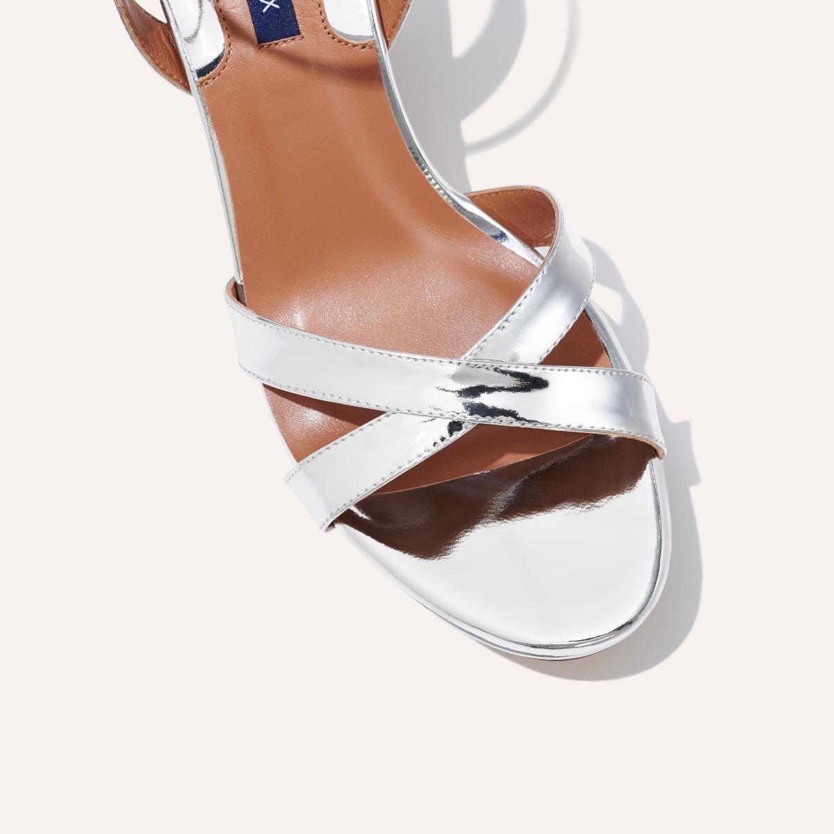 The Platform Sandal - Silver Mirror