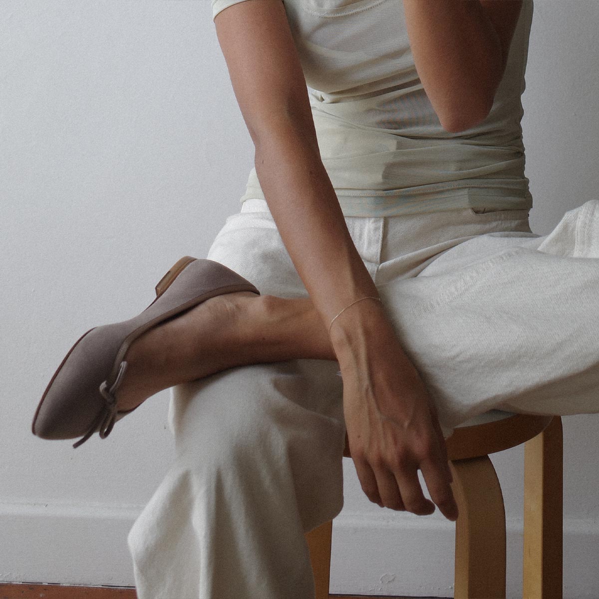 The Pointe - Taupe Suede