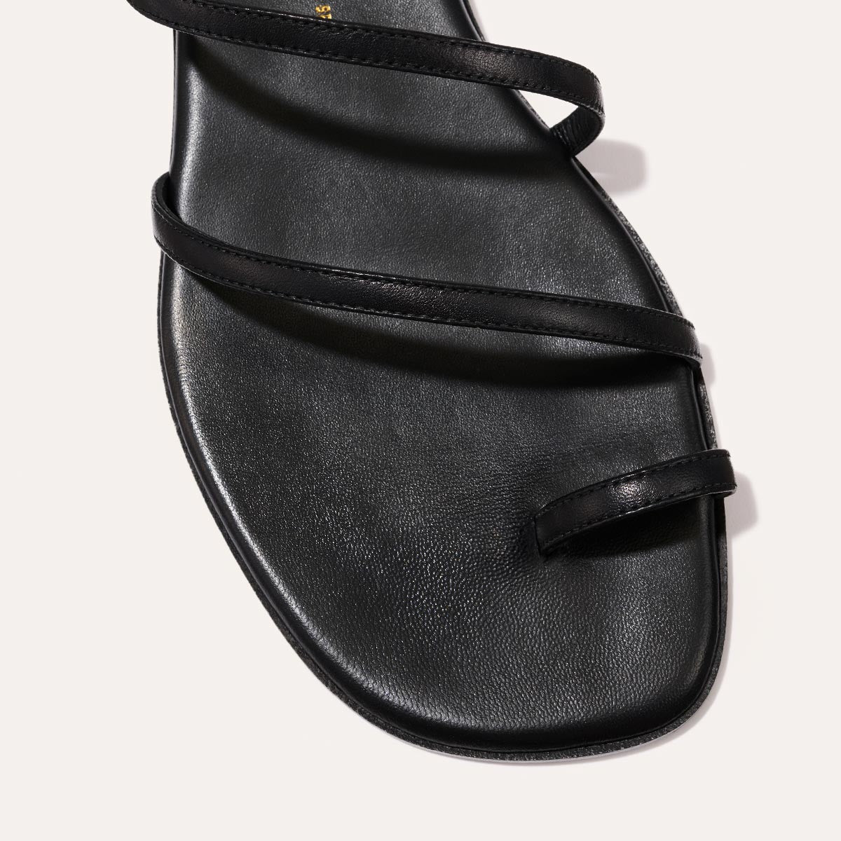 Black strappy summer sandal