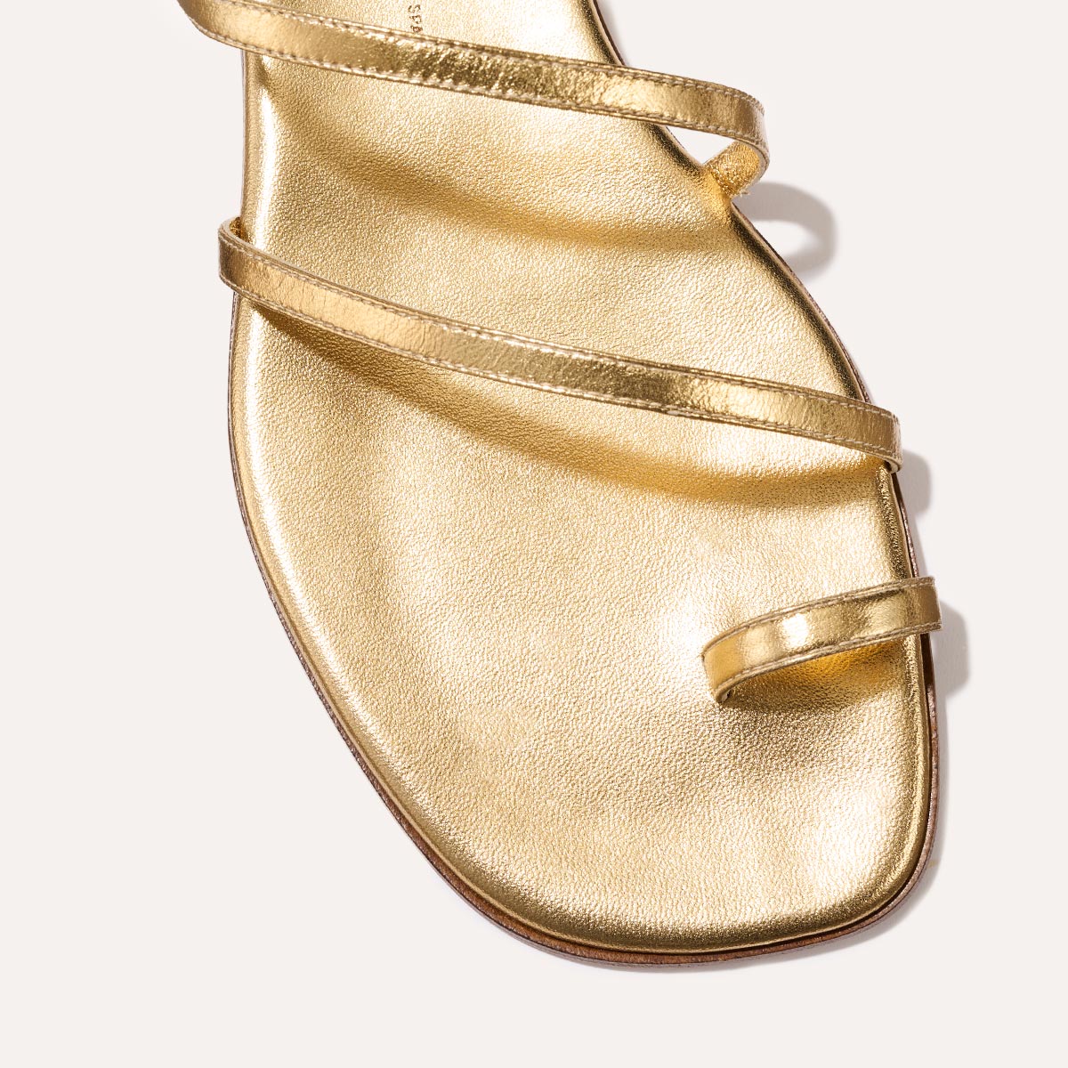 The Positano Sandal - Gold Nappa