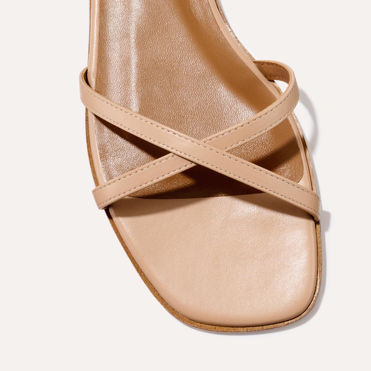 The Wrap Sandal - Rose Nappa