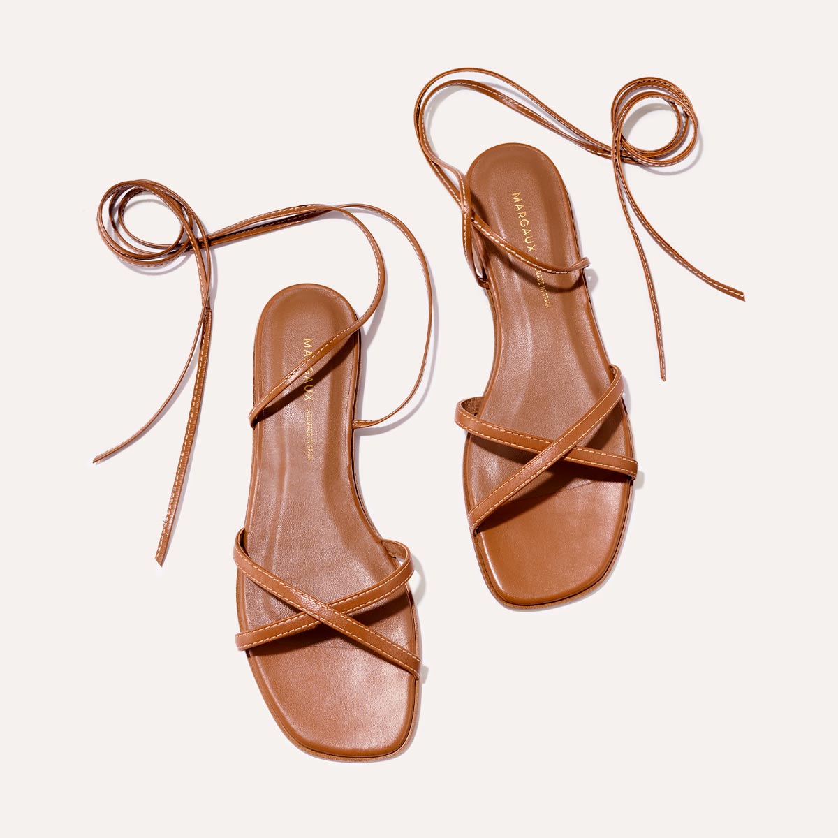 The Wrap Sandal - Saddle Nappa