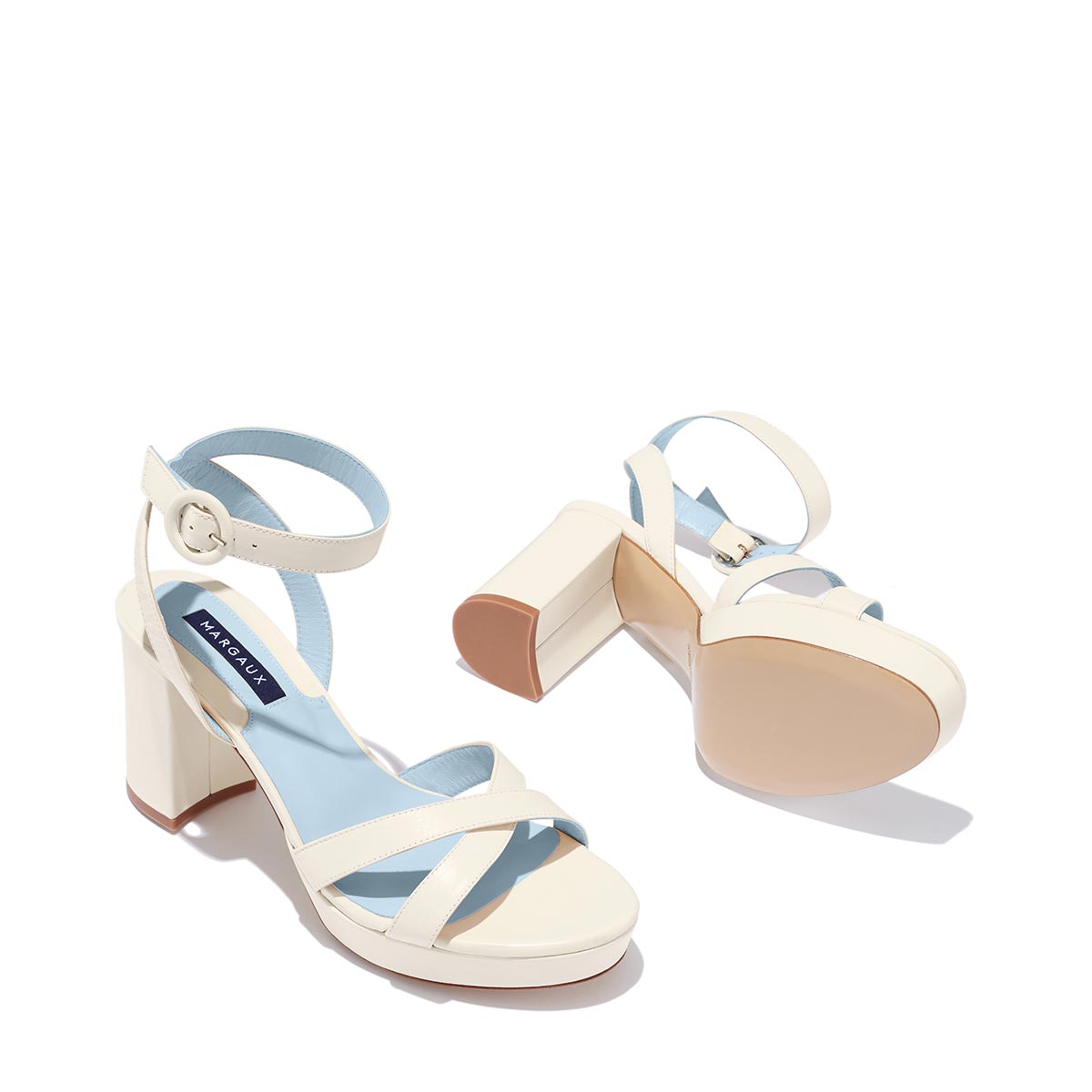 ivory - nappa, blue