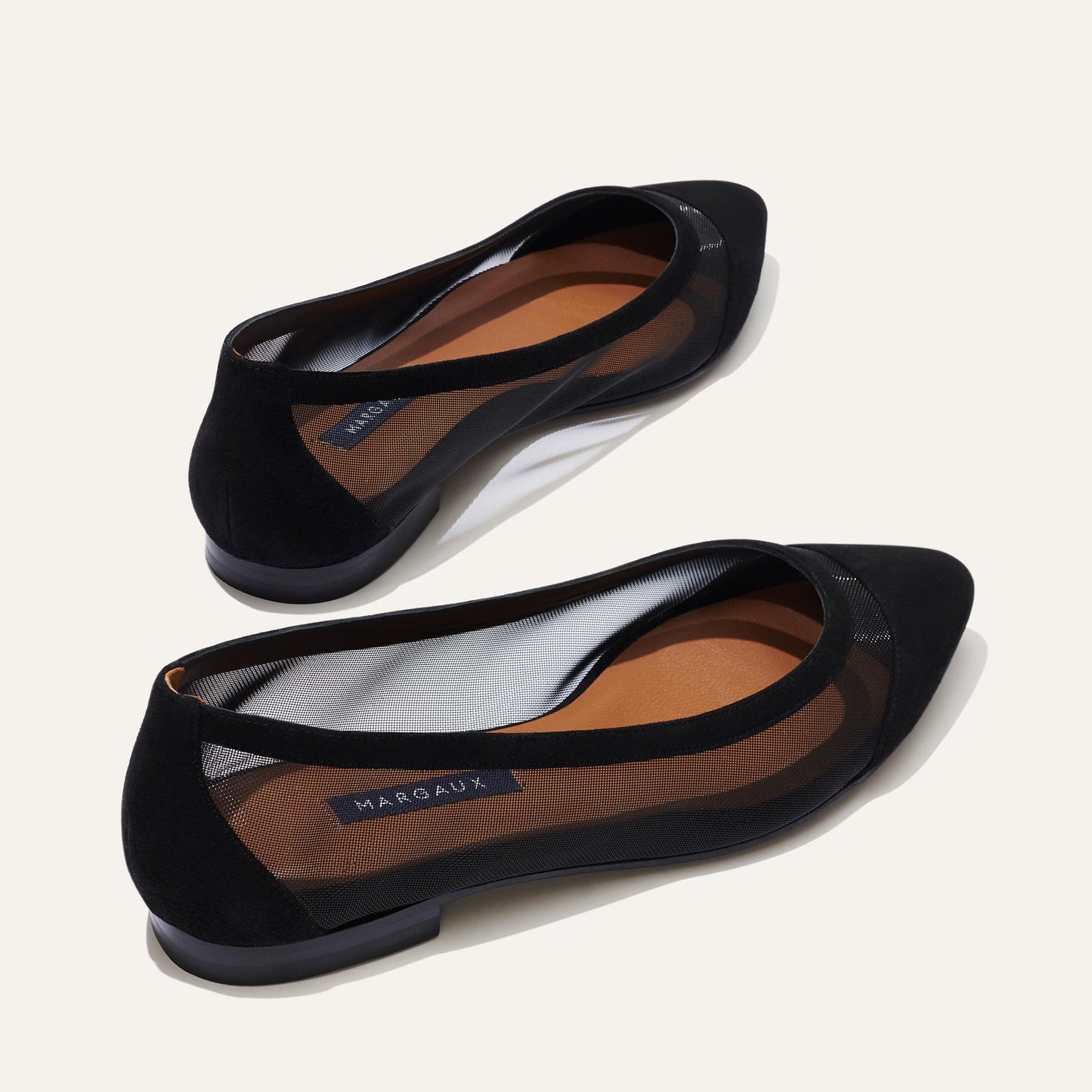 The Mesh Pointe - Black Suede