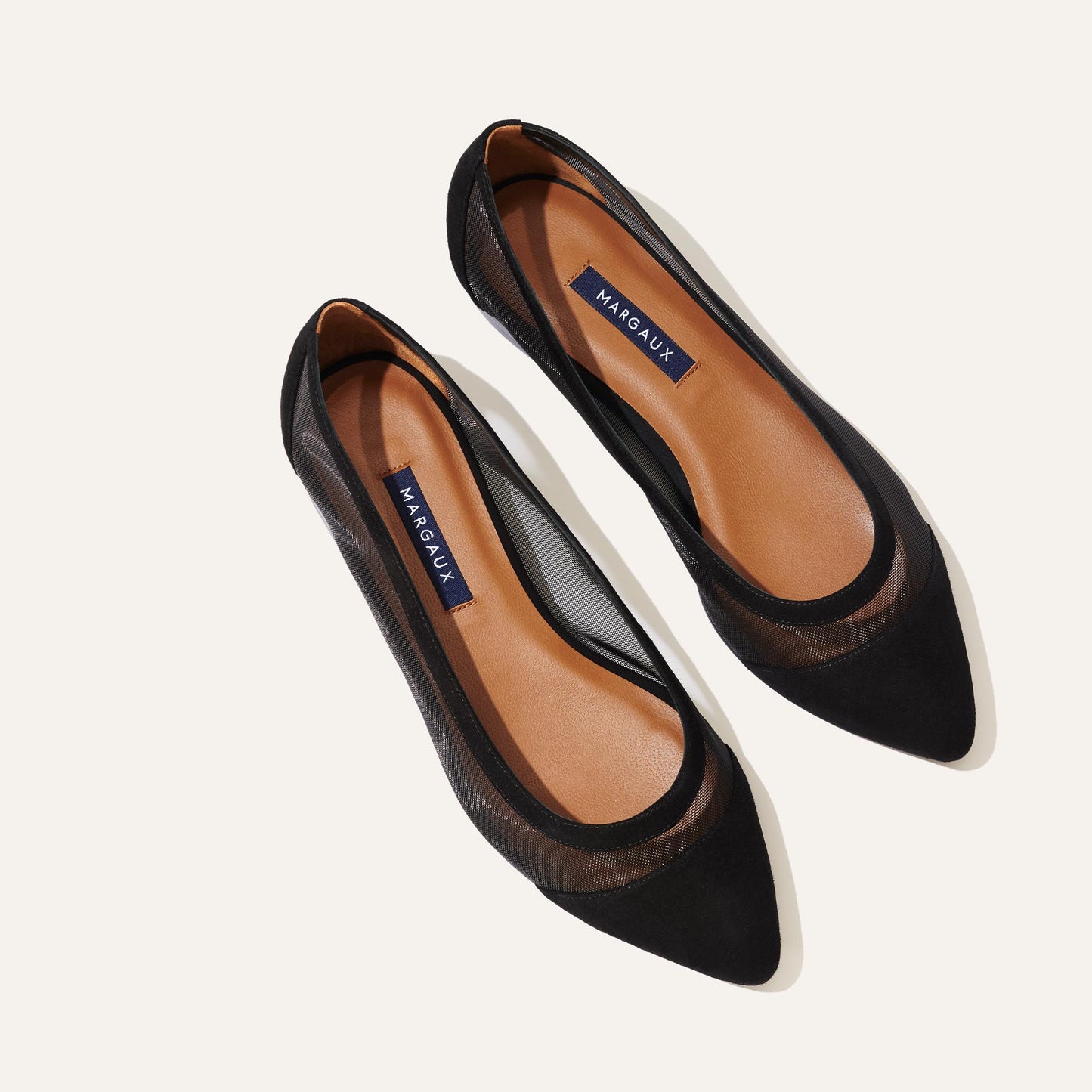 The Mesh Pointe - Black Suede