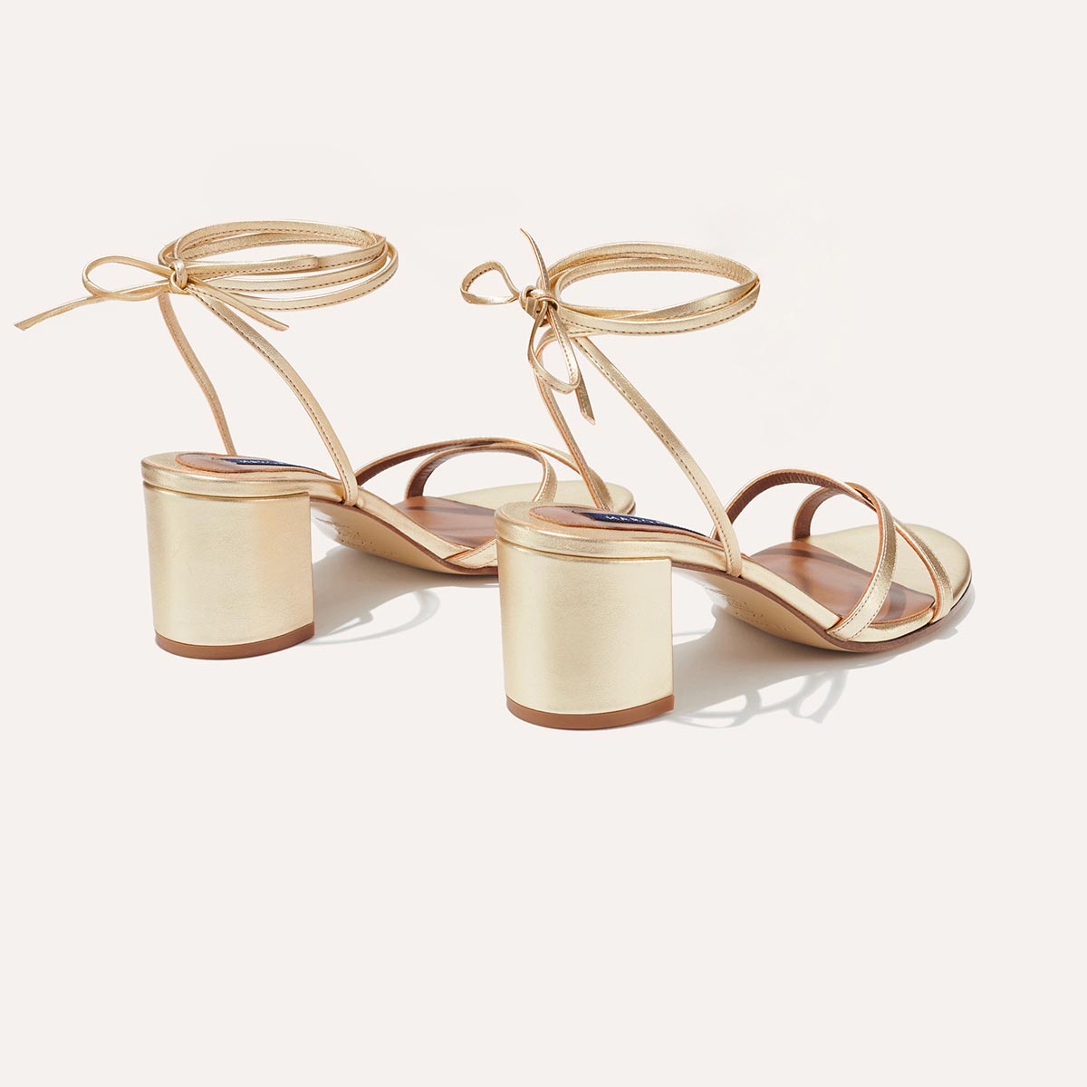 The Soho Sandal - Champagne Nappa