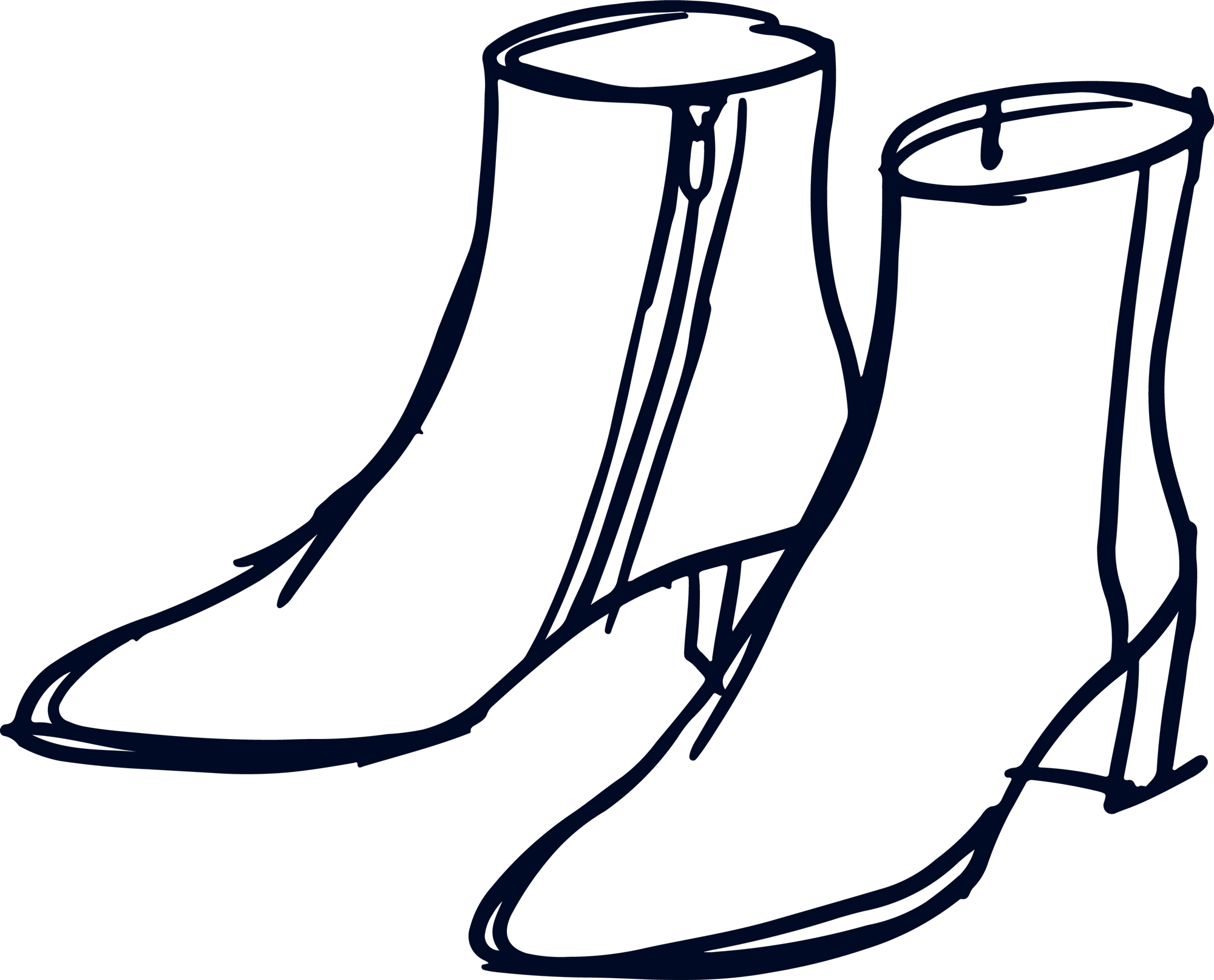 Animated GIF, featuring rough sketches of different shoe styles
