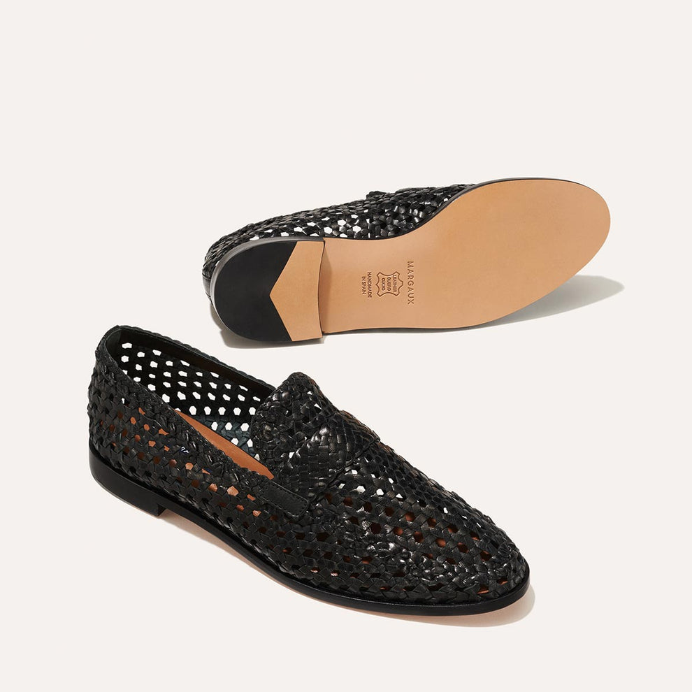 The Woven Andie Loafer - Black – Margaux