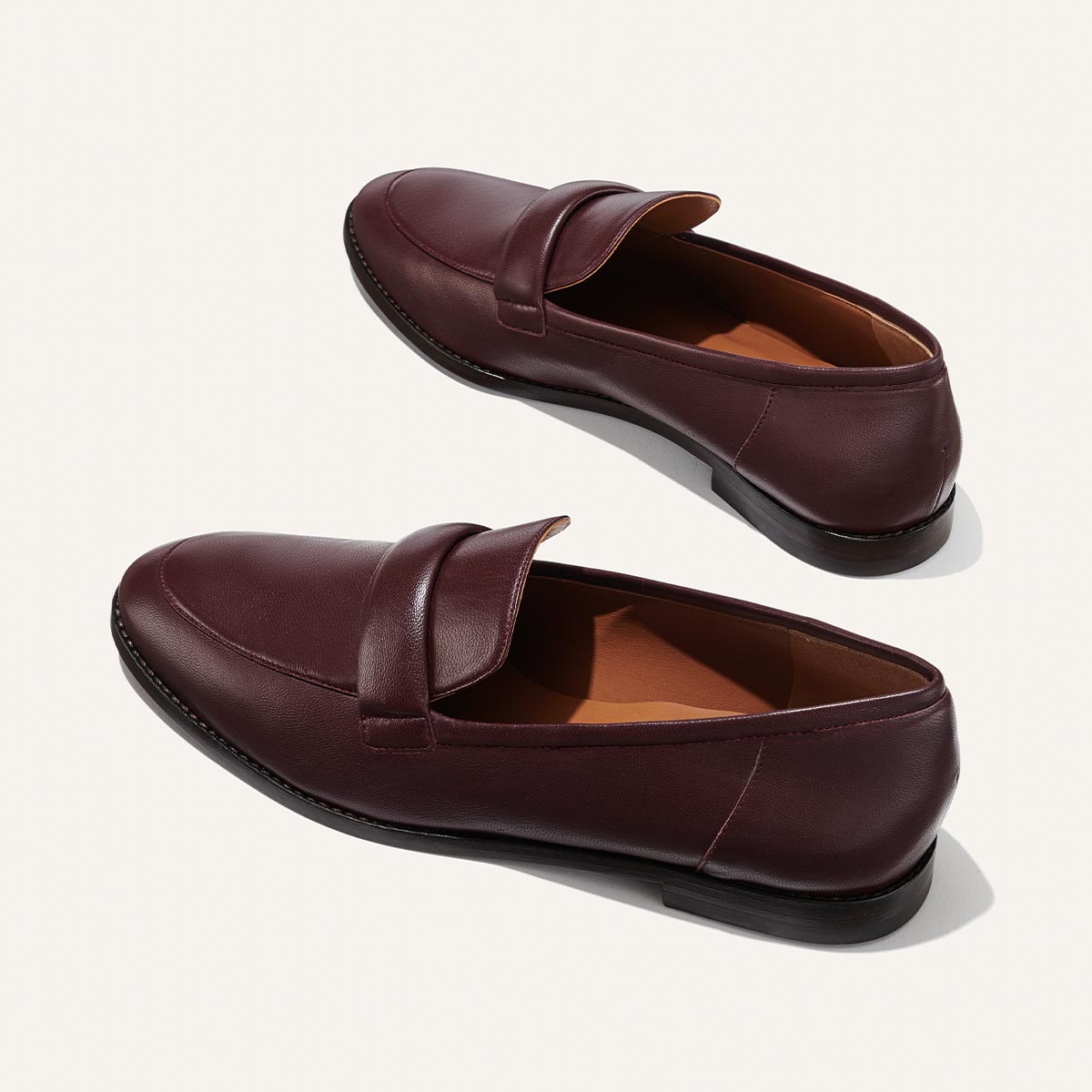 The Andie Loafer - Burgundy Nappa