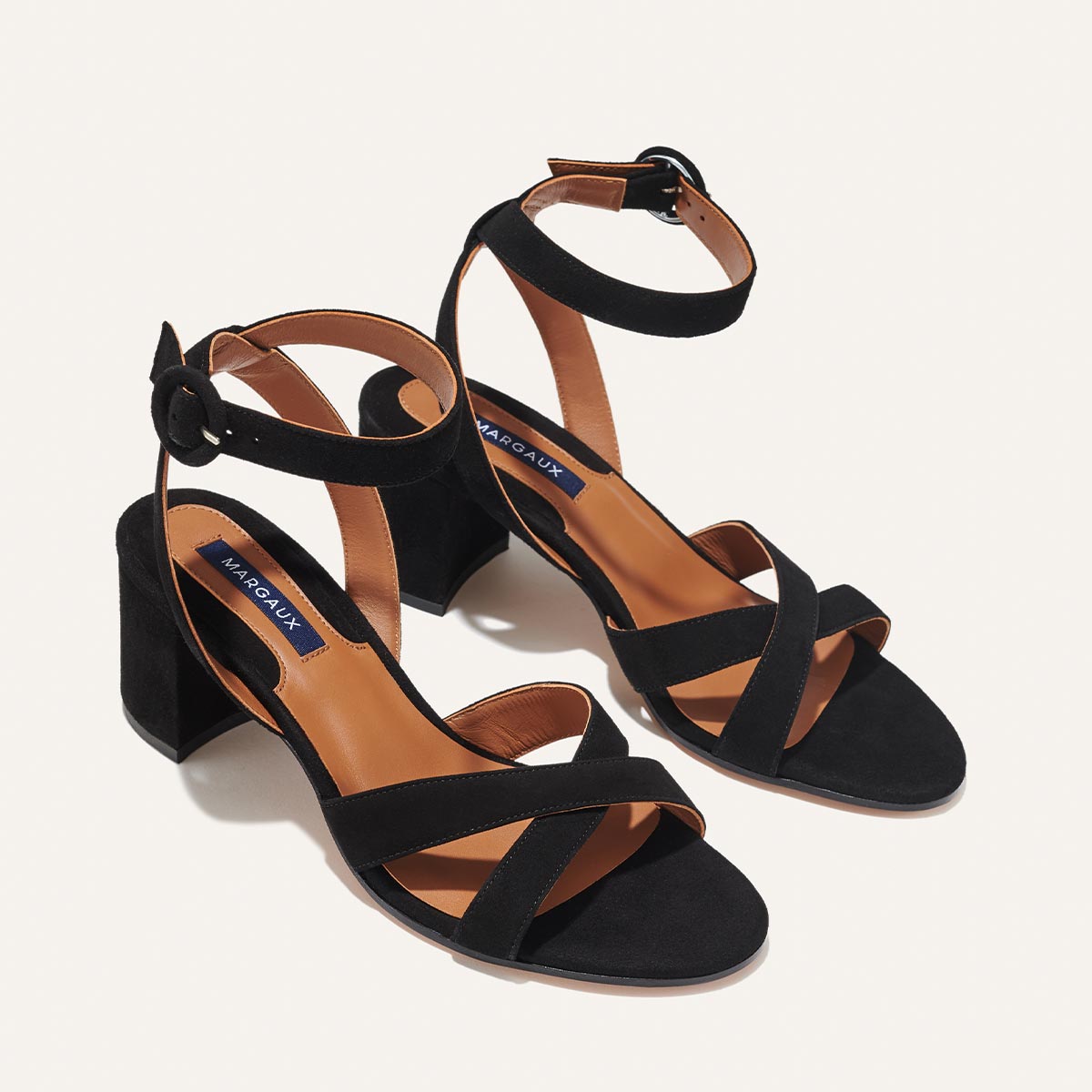 The City Sandal - Black Suede