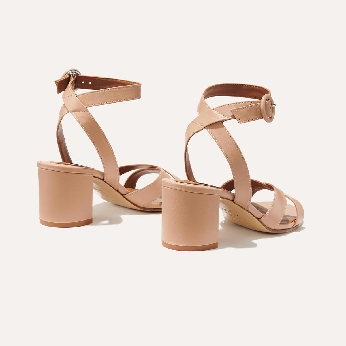 The City Sandal - Rose Nappa