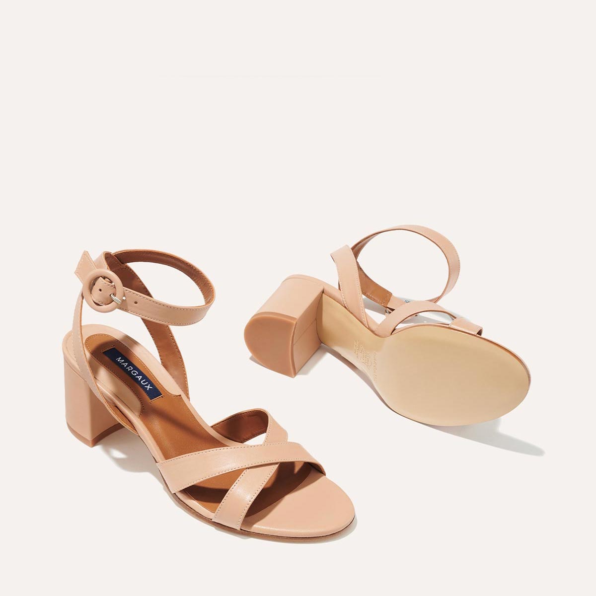 The City Sandal - Rose Nappa