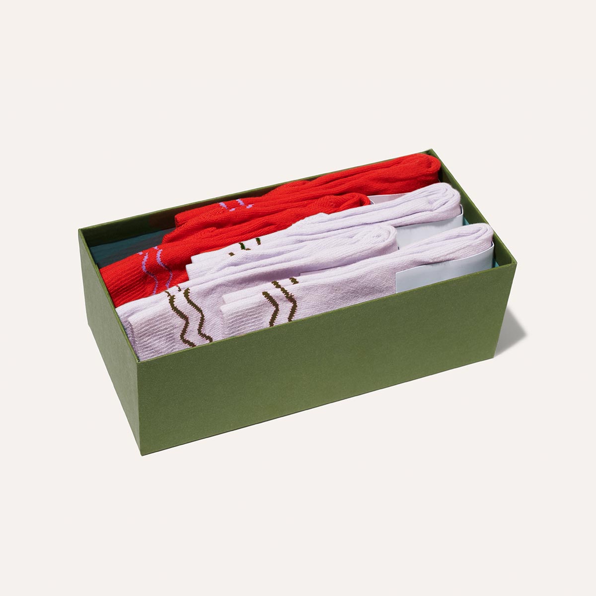 The Crew Sock Box Set - Lilac and Poppy