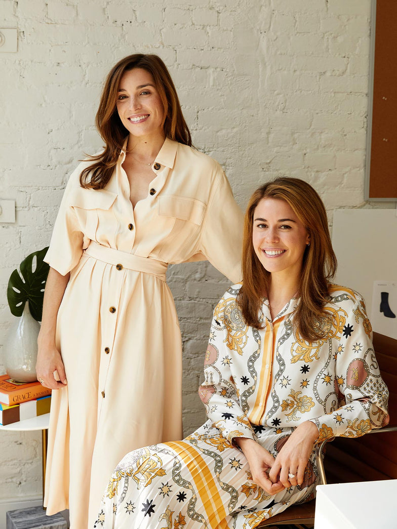 Margaux co-founders Alexa Buckley and Sarah Pierson at the brand's headquarters in Chelsea