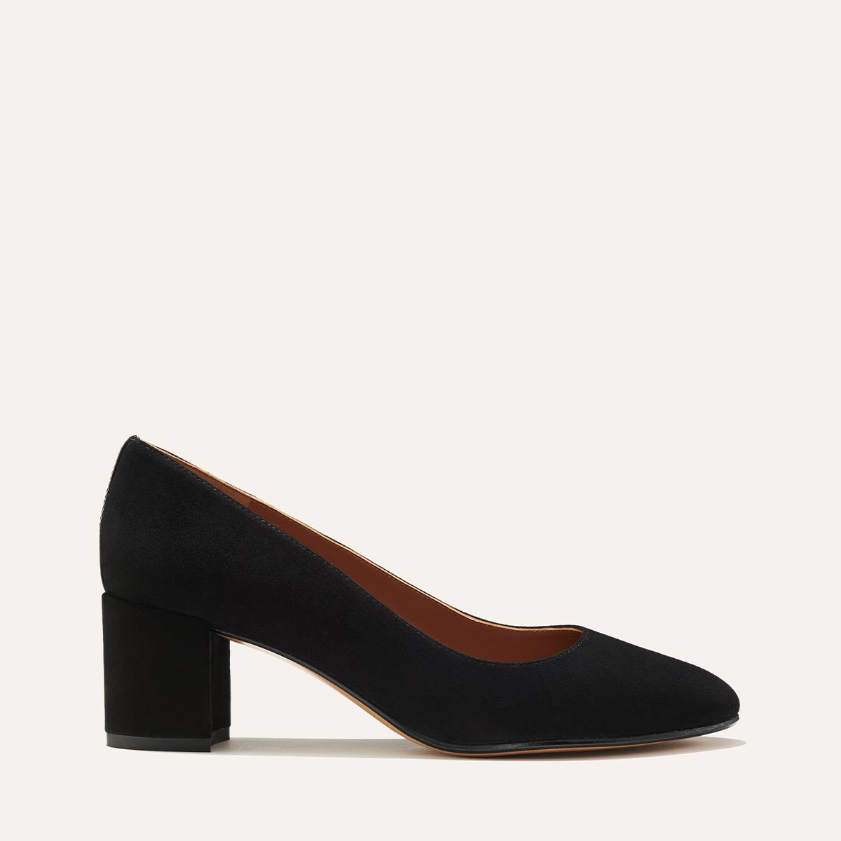 The Heel - Black Suede