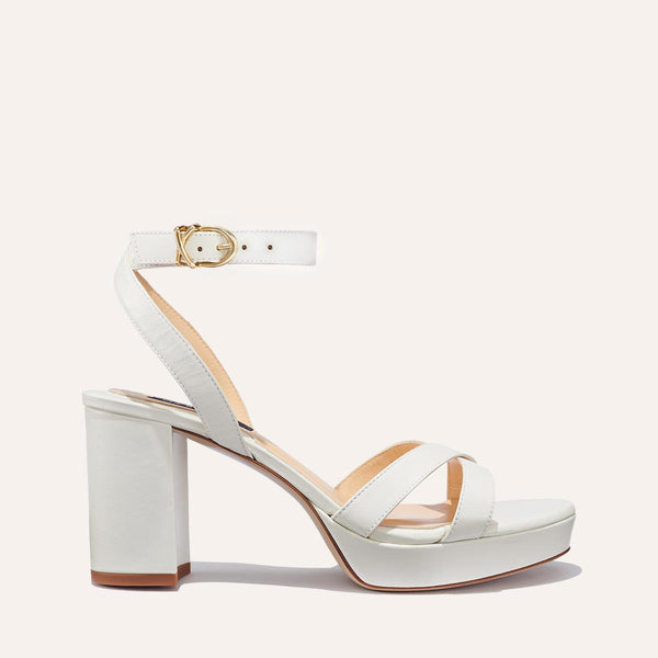 The Platform Sandal - Ivory Nappa – Margaux