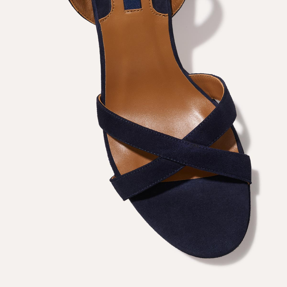 The Platform Sandal - Midnight Suede