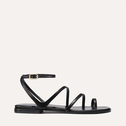 Black strappy summer sandal