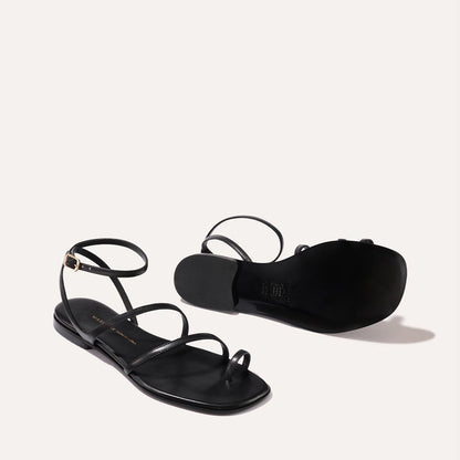 Black strappy summer sandal