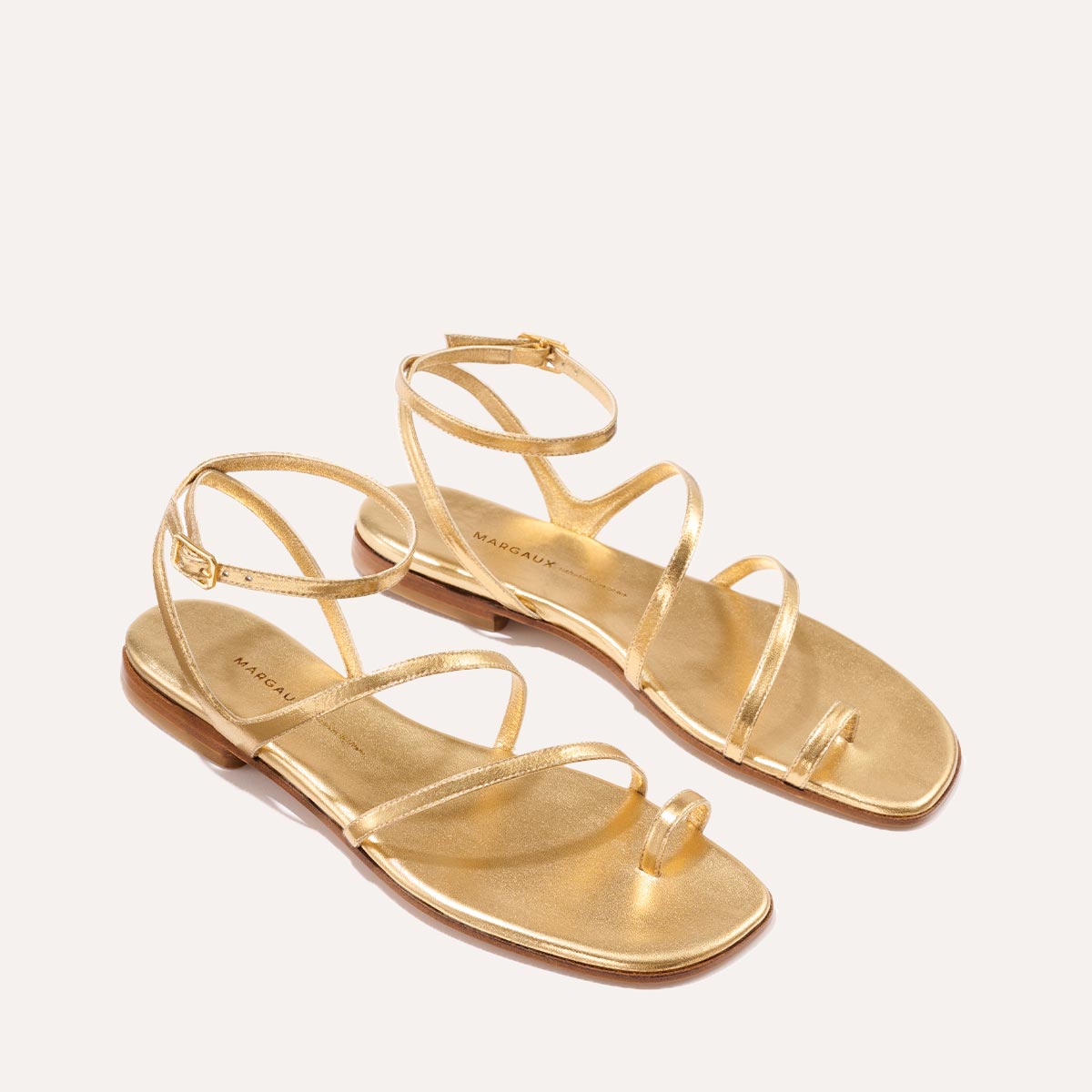 The Positano Sandal - Gold Nappa