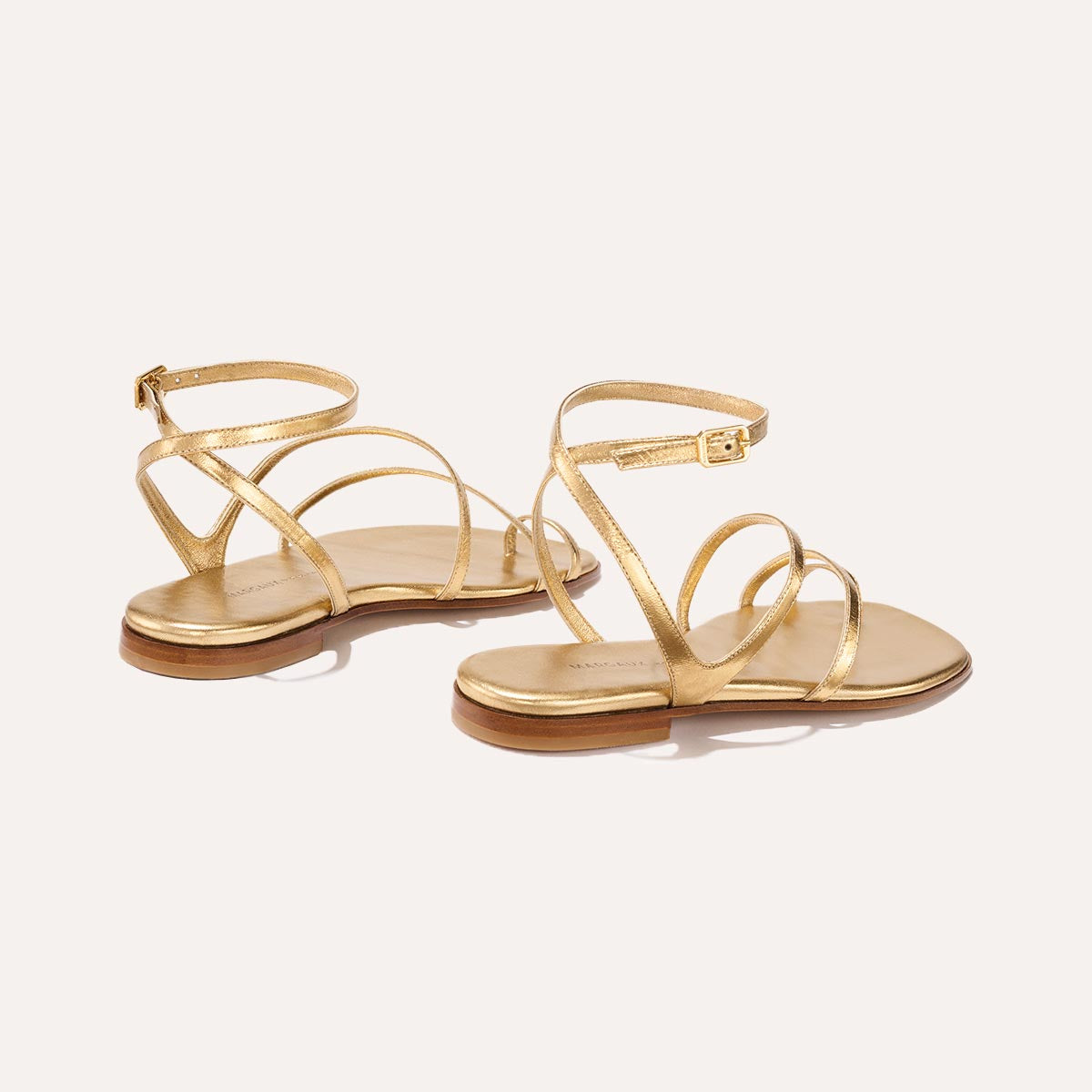 The Positano Sandal - Gold Nappa