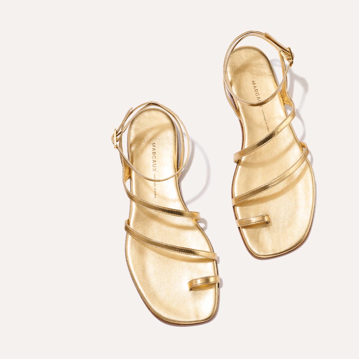 The Positano Sandal - Gold Nappa