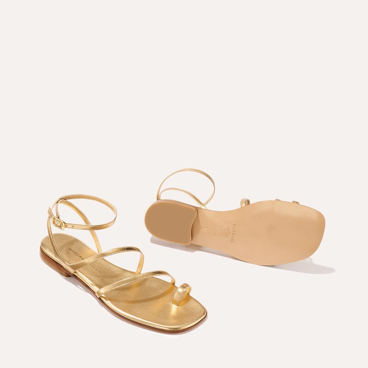 The Positano Sandal - Gold Nappa