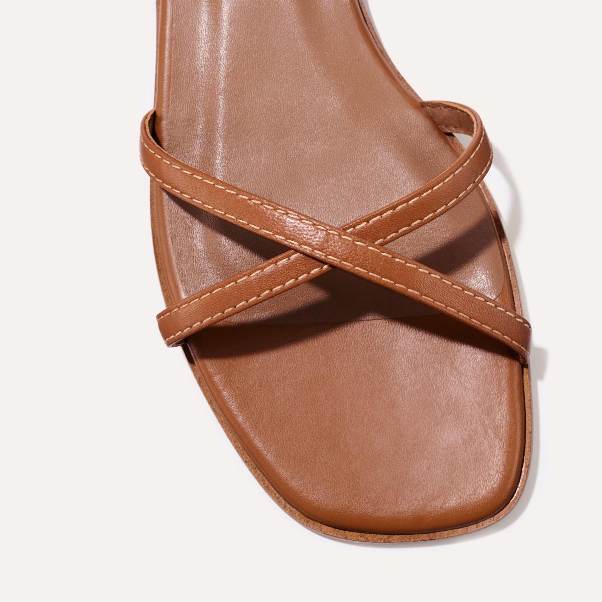 The Wrap Sandal - Saddle Nappa