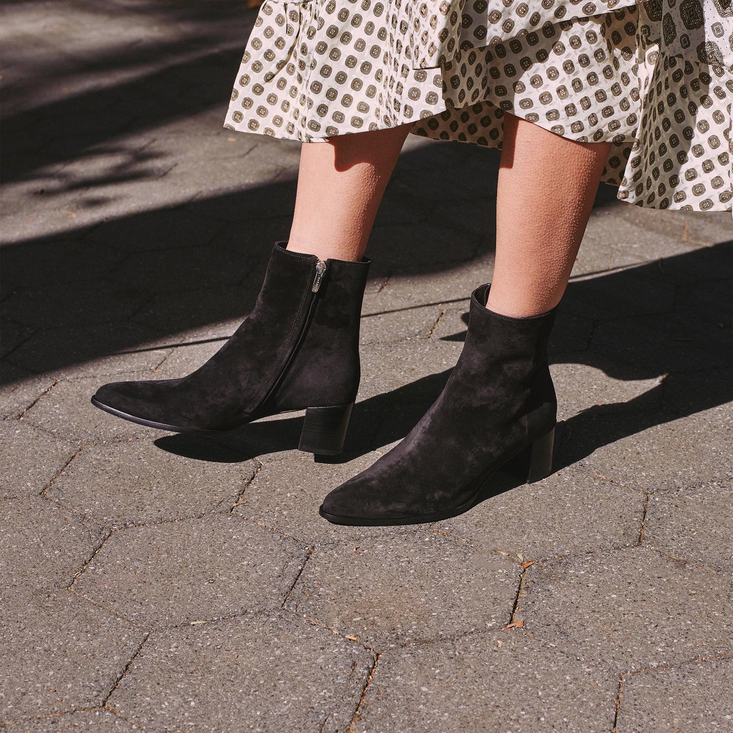 The Downtown Boot - Black Suede