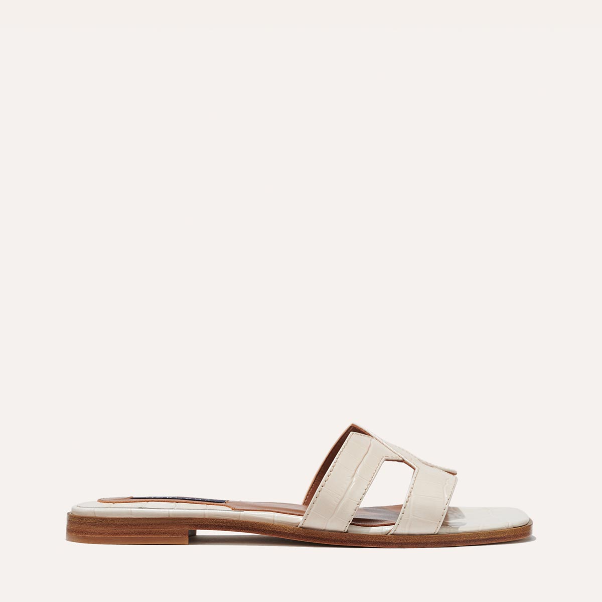 Judie White, Leather Cork-Platform Sandals | Dune London