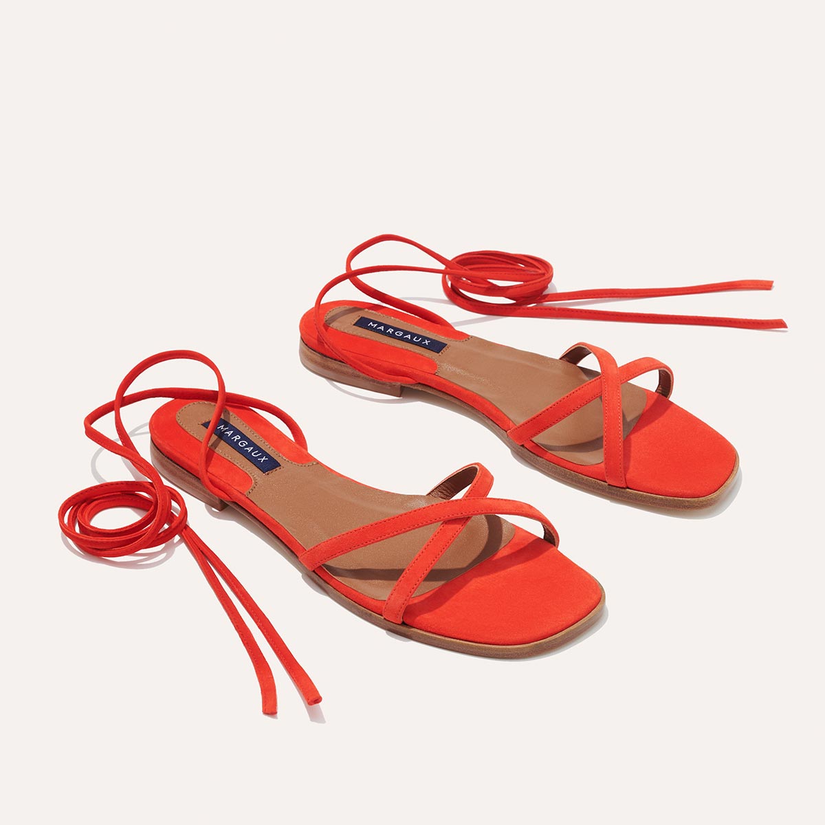 The Wrap Sandal - Chili Suede